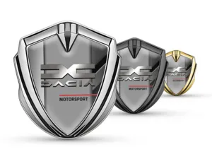Dacia Badge Logo Auto Stile Pro Inox Bordo
